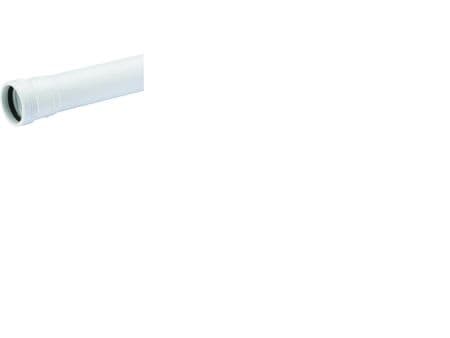 50 x 2000 mm hvid Wafix PP rør med muffe