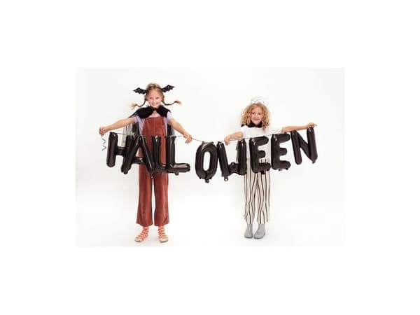 Svarta Halloweenballonger