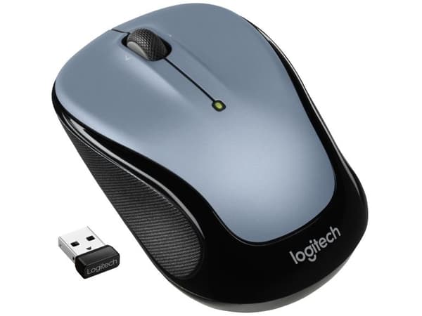 Logitech M325s, Molempikätinen, Optinen, Langaton RF, 1000 DPI, Musta, Harmaa