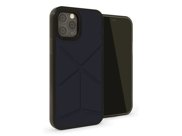 Pipetto Origami Snap-deksel til iPhone 12 Pro Max - Marineblå