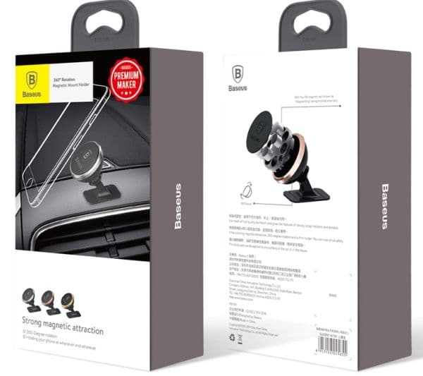 Baseus magnetisk bilhållare för telefon (silver)