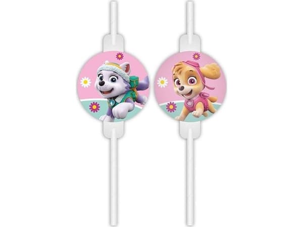 Paw Patrol Skye papper sugrör