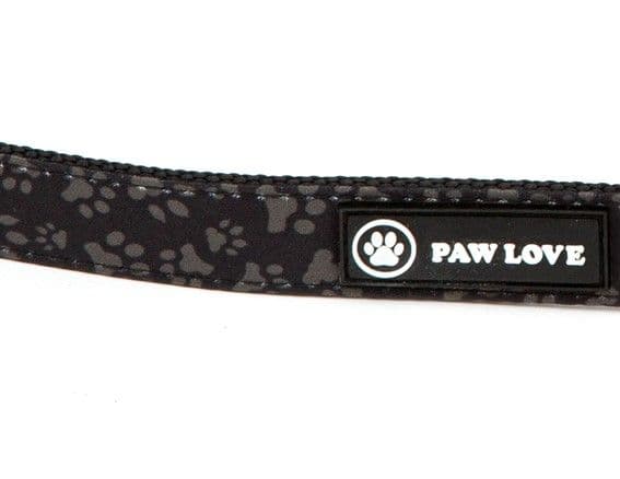 Paw Love - Halsbånd hund (Medium) - Sort