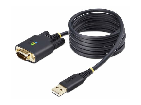 StarTech.com 1P6FFC-USB-SERIAL, musta, 2 m, USB A-tyyppi, DB-9, Uros, Uros