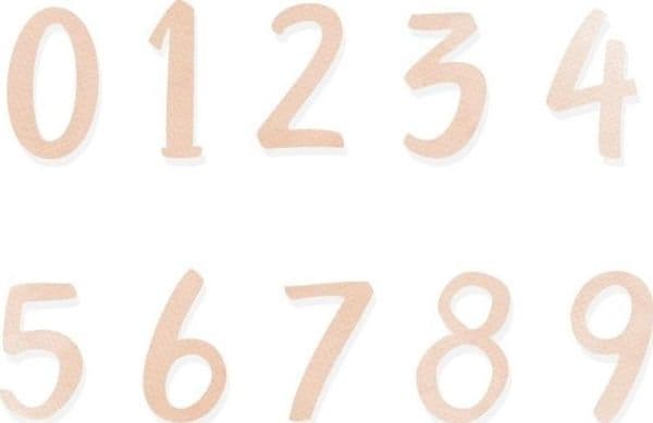 Stansset – siffror, 10 st