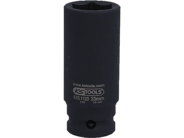 KS Tools 515.1123, Kraftpipe, Sort, 1 hoder, 1/2", Metrisk, 23 mm