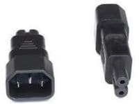 MicroConnect - Strømadapter - power IEC 60320 C7 til IEC 60320 C14