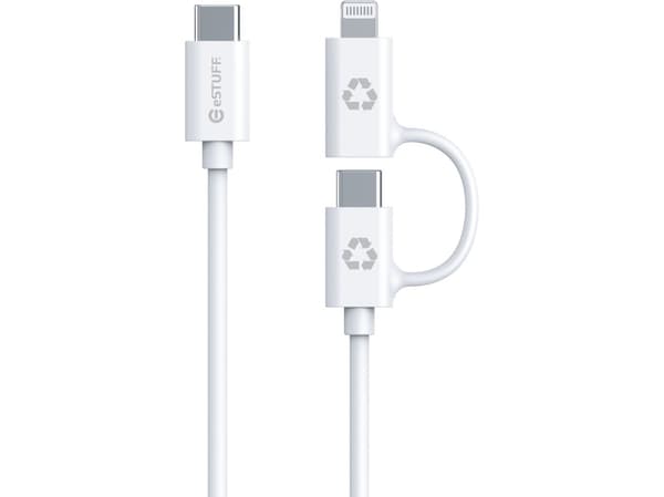 eSTUFF ES600170, 1 m, USB 2.0, Valkoinen