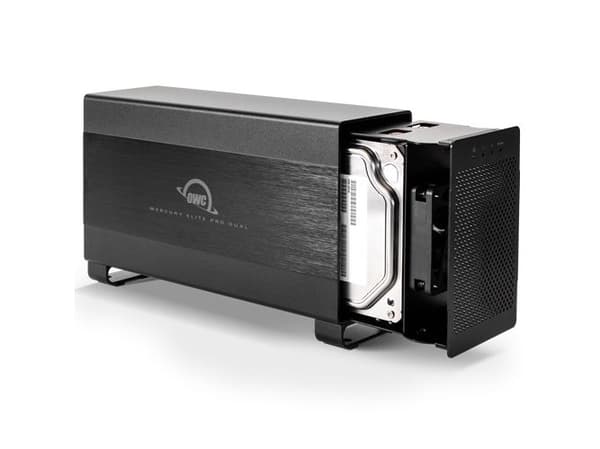 OWC Mercury Elite Pro Dual - Harddiskarray - 2 brønner (SATA-600) - Thunderbolt 2, USB 3.1 (ekstern)