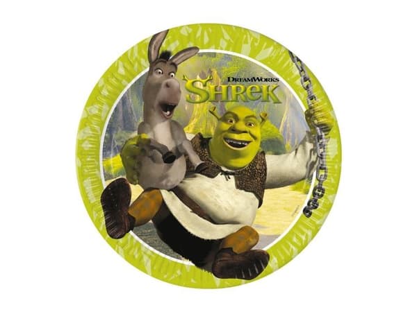Shrek-paperilautaset, 8 kpl