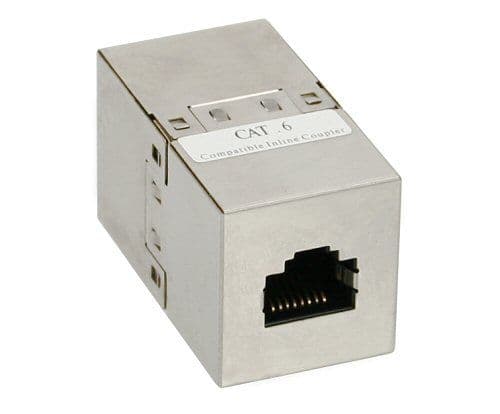 InLine 4043718041084, RJ45, RJ45, Hunkjønn/Hunkjønn, Sølv