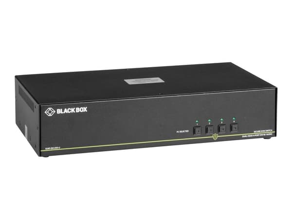 Black Box SECURE KVM SWITCH, DH, 4-PORT,DVI-I,USB