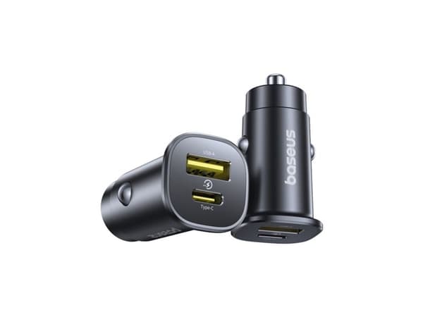 Baseus GoTrip bil­lader 1x USB-A, 1x USB-C 3,5 A (6932172687236)