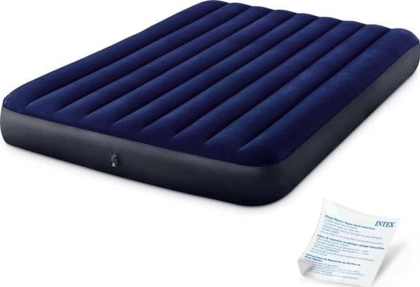 Intex Klassisk Downy Luftmadras 152x203x25 cm