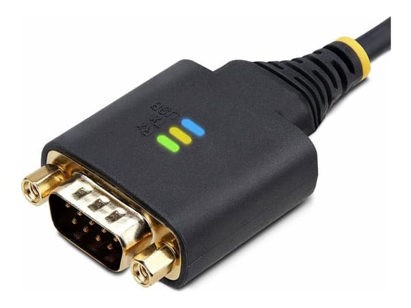 StarTech 2ft (60cm) 2-Port USB to Serial Adapter Cable, Interchangeable DB9 Screws/Nuts, COM Retention, USB-A to DB9 RS232, FTDI, Level-4 ESD Prote...