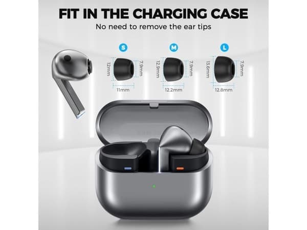 Tech-Protect örontoppar Ear Tips 3-pack Galaxy Buds 3 Pro grå