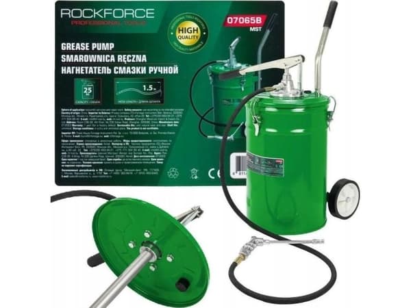 ROCKFORCE smörjapparat, handdriven 25 kg