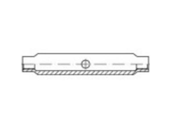 TOOLCRAFT 136565 spännlåssträckare M36 stål galvaniserad DIN 1478 (1 st.)
