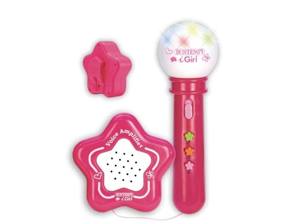 Bontempi Voice Amplifier with Microphone, Leksaksmikrofon, 3 År, AAA, 270 g, Rosa
