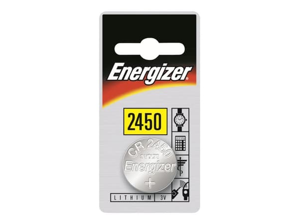 Batteri Energizer Lithium CR2450, 3V, 2 st.