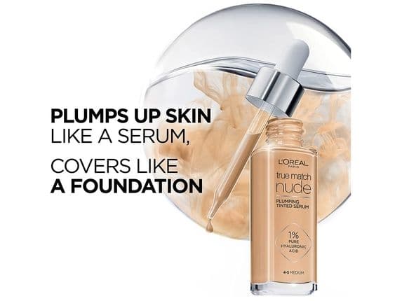 L’Oréal Paris True Match Nude Plumping Tinted Serum 3-4 Light Medium 30 ml