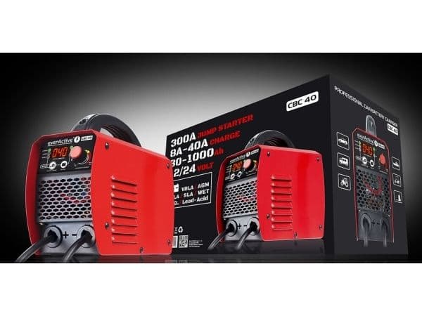 Bilbatteriladdare 12/24V med startare CBC40