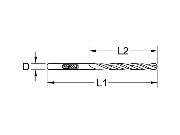 KS Tools 3306041 Metallspiralborrset 10 st