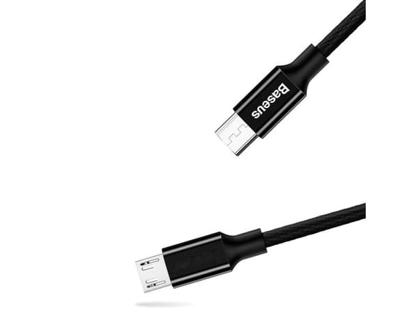 Baseus 6953156260733, 1,5 m, USB A, Micro-USB B, USB 2.0, 0,48 Gbit/s, Sort