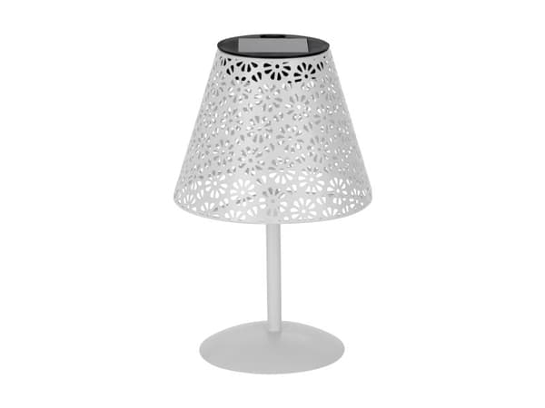 EGLO solcells-bordslampa vit