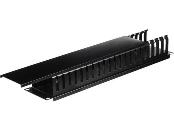 Netrack - Kabelordner - svart - 2U - 19"