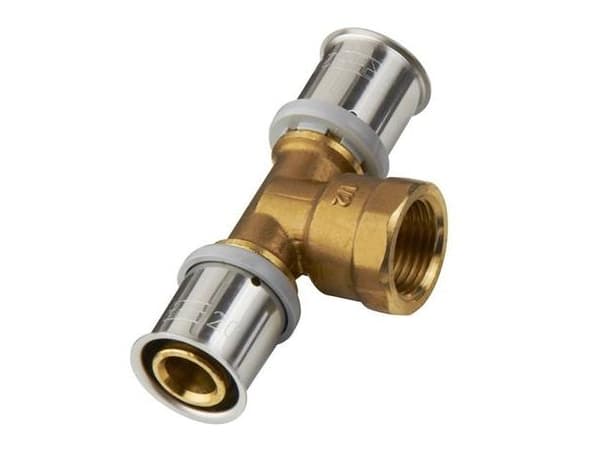 32 x 1/2" x 32 mm MS-tee med muffe Roth