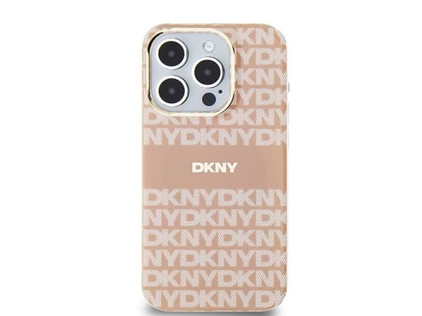 DKNY IML Mono & Stripe MagSafe-deksel til iPhone 13 Pro / 13 - rosa