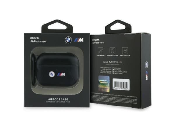BMW Curved Line-etui til AirPods Pro 3 - sort