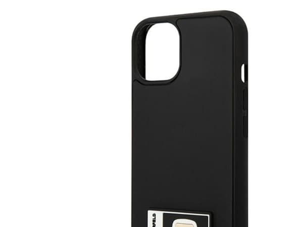 Karl Lagerfeld Ikonik Patch-etui til iPhone 13 - svart