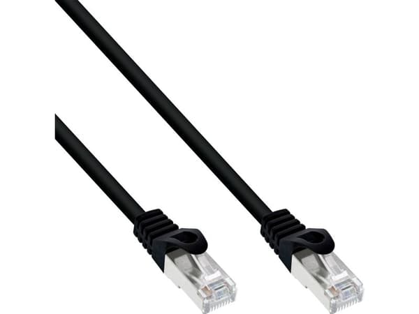 InLine B-72502S, 2 m, Cat5e, SF/UTP (S-FTP), RJ-45, RJ-45, Sort