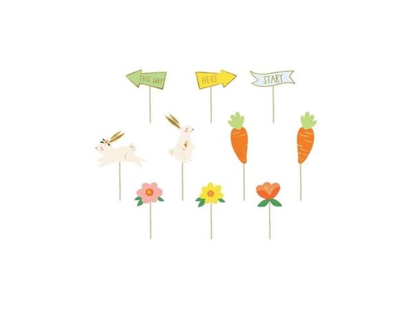 PartyDeco EHK1, Multifärg, 240 mm, 10 styck