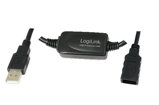 LogiLink UA0143, USB Type-A, USB Type-A, Hankjønn/hunkjønn, 10 m, Svart