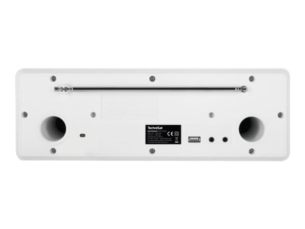 TechniSat DigitRadio 370 CD BT - Ljudsystem - 2 x 5 Watt - vit