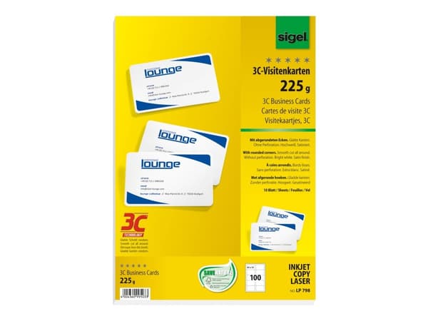 Sigel LP798, 55 mm, 85 mm, 100 kpl, 10 arkkia