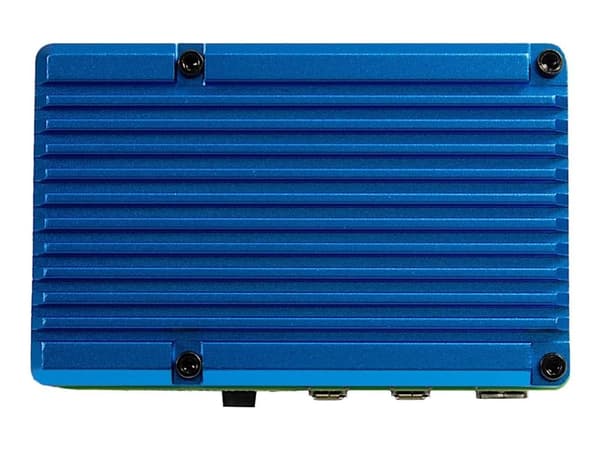 Inter-Tech 88887360, Kotelo, Raspberry Pi, Raspberry Pi, Sininen, Alumiini, 86 mm