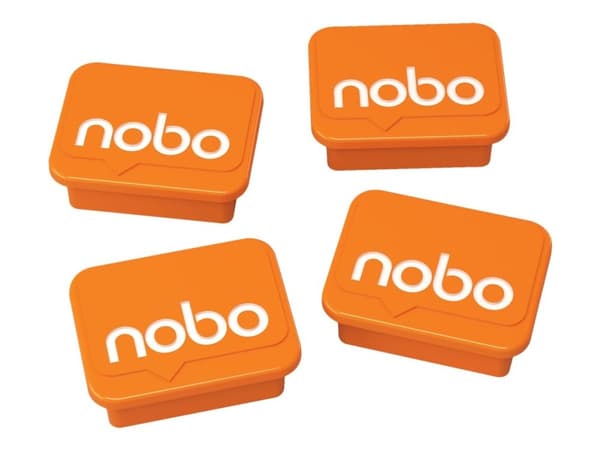 Magnet Nobo 18x22 mm orange - (4 stk.)