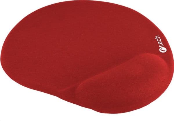 Gel musematte C-TECH MPG-03, rød, 240x220mm