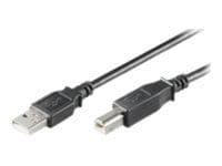 MicroConnect USB 2.0 - USB-kabel - USB typ B (hane) till USB (hane) - USB 2.0 - 5 m - svart