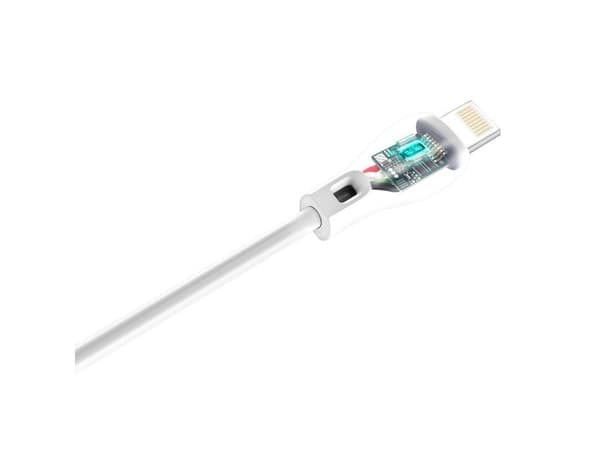 Dudao USB / Lightning-kabel 2,4A 1m hvit (L4L 1m hvit)