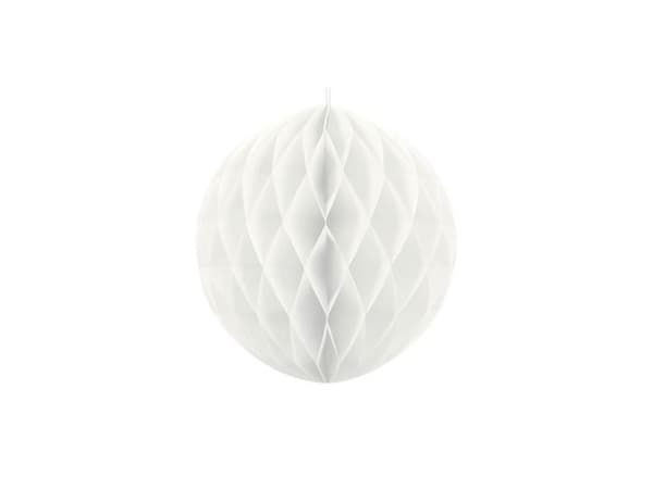 Valkoinen pehmopaperipallo, 30 cm