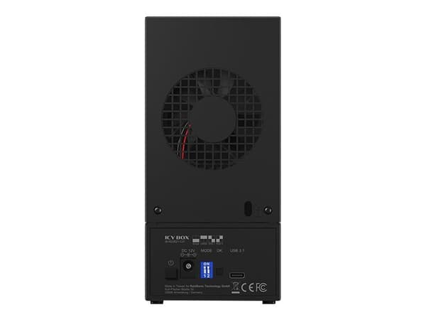 ICY BOX IB-RD3621-C31 - Hårddiskarray - 2 fack (SATA-600) - USB 3.1 Gen 2 (extern)