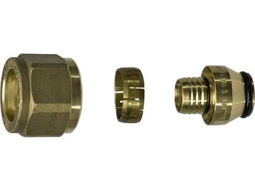 Uponor kobl.sæt 3/4 20-2 Pex - forkromet messing UPONOR Eurokonus