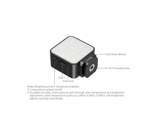 SmallRig 5446 Fill Light for Action Cameras