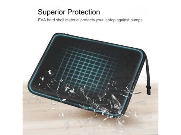 Hurtel Tech-Protect Hardpouch laptopetui 13-14 - sort