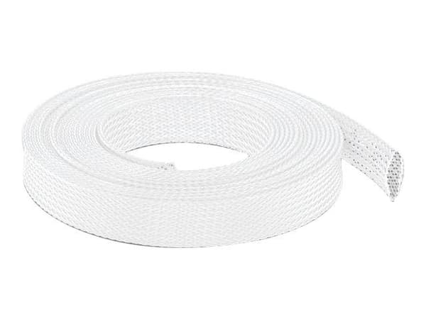 Delock - Flätad ärm - 10 m - vit